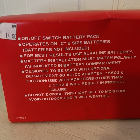 Vintage NWT Department 56 Candle light clip on Christmas tree set - Picture 3 of 4